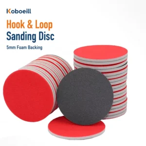 Hook and Loop Sanding Disc 4 Inch 100mm Flexible Sanding Pad Foam Sandpaper for Rust Removal Polishing