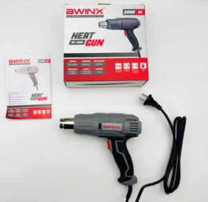 Hot Air Gun Portable 2000w Electric Heat Gun Hot Air Blow Heated Gun Industrial and Auto Repairing