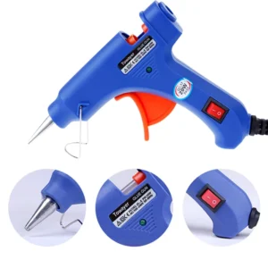Hot Melt Glue Gun 20w Small Size 7mm Thick Glue Rod Gun Electric Melt Gun with Switch