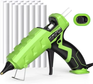Hot Melt Glue Gun Kit Mini Dual Power with 2 Glue Sticks for DIY Arts Quick Repairs