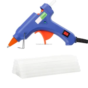 Hot Melt Glue Gun Various Colors & Safety Stand for DIY Crafts