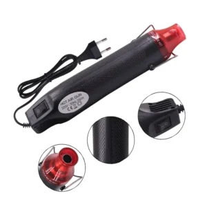 Household DIY Portable Mini Handheld Long Heat Gun for Craft Embossing Color Change Film Shrink Wrapping PVC Drying Paint