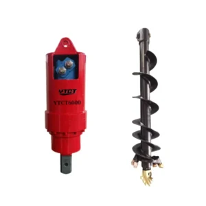 Hydraulic Earth Auger for Mini Excavator 0.8-1.5Ton 5-30Ton High Torque Ground Drill