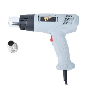 Industrial 2000W Electric Fast Heat Hot Air Gun with Two Wind Speeds and 1 Nozzle for Shrink Wrap