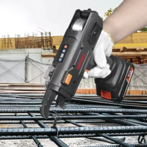 Industrial 21V Automatic Rebar Tying Machine 0.8s High Speed Cordless Rebar Tier Gun for 12 32mm Steel Bar Construction