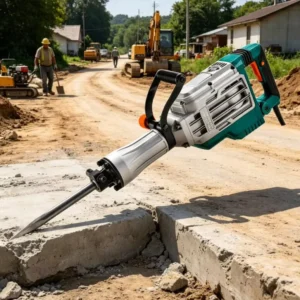 Industrial 2200W Strong Power Demolition Breaker Hammer 55J Heavy Duty Electric Jack Hammer for House Wall Ground Breaking