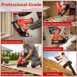 Industrial DCCN110 3490 34-deg Brushless Cordless 20V Framing Nail Gun for Heavy Duty Concrete Shuttering