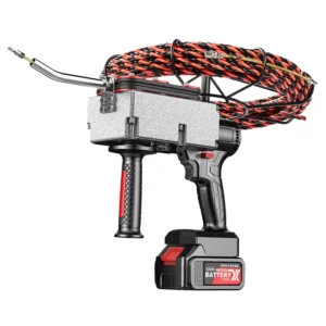 Industrial DIY Grade Automatic Electrical Wire Spring Cable Puller Wall Wiring Threading Machine Battery Power
