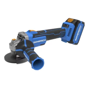 Industrial & DIY Grade Cordless Angle Grinder with 1200W Brushless Motor Grinding Disc Slide Switch for Cutting