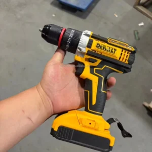 Industrial DIY Hammer Drill with Brush Motor Variable Speed Cordless Drill Metal Chuck