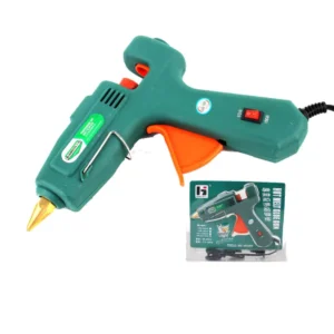 Industrial DIY Hot Melt Glue Gun 80W Temperature Adjustable Electric Plastic & Aluminum Durable Fast Preheating