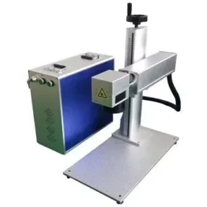 Industrial Fiber Laser Marking Engraving Machine Mini Metal Stainless Steel 100W Semi Automatic Motor for Marble Granite