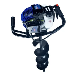 Industrial Gasoline Earth Auger 1400W 52CC 2 Stroke Engine 3000RPM Metal Construction 1200ml 48.97ft lb Torque Easy Carry