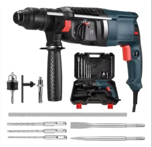 Industrial Grade 21V Portable Cordless Battery Hammer Drill Multifunctional Rotary Hammer Drill with Brushless Motor 1800W