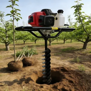 Industrial Grade 63cc 2 Stroke Gasoline Earth Auger Drilling Metal Hole Digger with Excavator Machine 15 30mm Drill Diameter