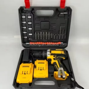 Industrial Grade Compact Cordless Battery Powered Electric Impact Drill Keyed Chuck Variable Speed