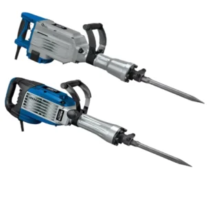 Industrial Grade Cordless Electric 220V 1700W Power Hammer Drill Kit Anti Vibration Handle Li ion Battery Demolition Hammer