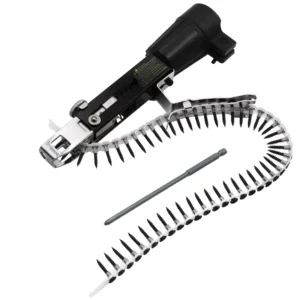 Industrial Grade Electric Auto Chain Screw Nail Gun Adapter Cordless Drill Attachment Woodworking Carton Included
