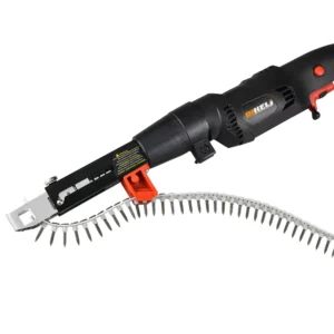 Industrial Grade Electric Finish Nail Gun 50Pcs Chain Nails Plastic Stainless Steel 5/8 In 3 1/2 Nail Length