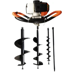 Industrial Grade Metal 2 Stroke 52CC Gasoline Powered Earth Auger Deep Hole Pile Hole Garden Tree Planting