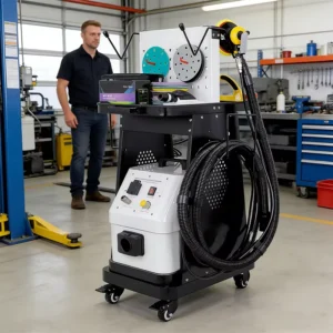 Industrial Grade Pneumatic Dustless Sanding Machine with Variable Speed 1600W Multi Voltage Dust Extractor and Paint Aspirator