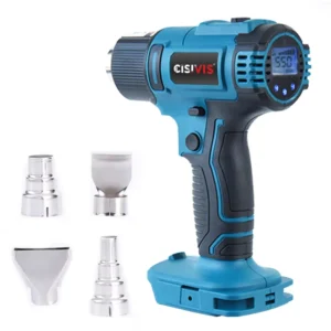 Industrial Grade Wireless Hot Air Gun 1200W High Power Digital Display Portable Lithium Battery Temperature Adjustable