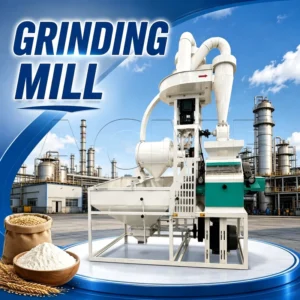 Industrial Grain Grinding Machine for Flour Production with Precision Milling and Dust Collection System
