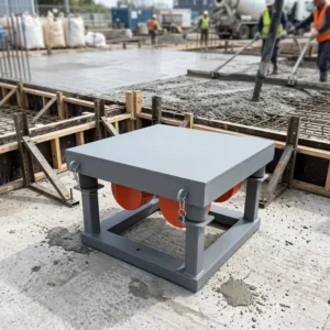 Industrial High Efficiency 0.5m*0.5m Dual-Motor Carbon Steel Vibrating Table for Concrete Casting