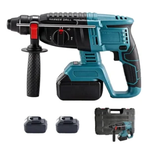 Industrial Use Lithium Battery Powered Rechargeable Cordless Electric Rotary Impact Hammer Drill