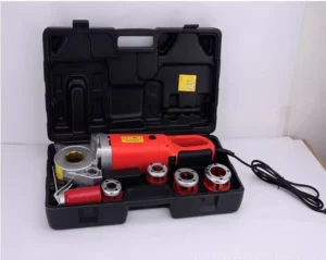 JS Automatic Pipe Threading Machine Mini Power Drive Threader Hand held Electric Threading Thread