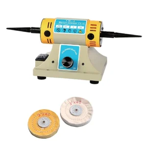 Jewelry Wood Acrylic Double Ended Adjust Speed Buffing Machine Mini Bench Grinder Polisher