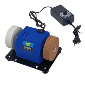 KQ 22101 Mini Grinder Electric Bench Grinder Adjustable Speed Wheel 75mm Switchable Sharpening Polishing Desktop Home Workshop