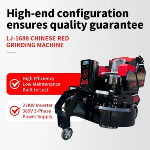 LJ 1688 Heavy Duty 48 Heads Ride On Concrete Floor Grinder 55KW Dual Disc Industrial Grinding Machine with Inverter System