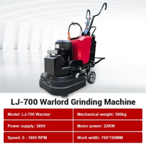 LJ 700 Floor Grinder with Dual Drive Self propelled Cruise Control for Renovation Projects on Old Floors