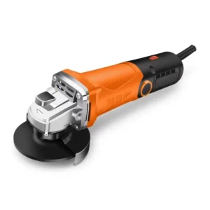 Lightweight Electric Angle Grinder 4 1/2 Inch 750W with Rubberized Grip and Spindle Lock for One Handed Operation Home DIY