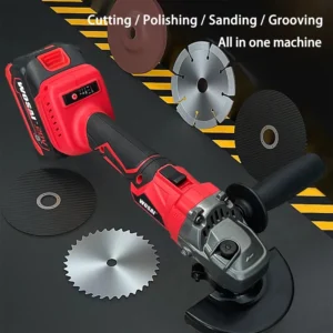 Lithium 20V Electric Cordless Brushless 125mm Portable Angle Grinder with Polishing Capability 8500RPM