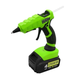 Lithium Battery Powered Single Temperature DIY Cordless Hot Melt Adhesive Glue Gun with 40W 50W 7MM Glue Stick for Home Repair