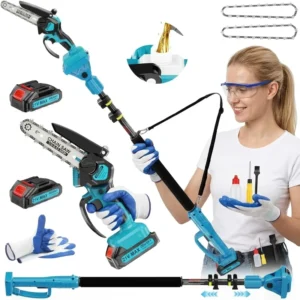 Long Pole Brushed Motor Industrial Portable Battery Powered Handheld Chainsaw 6 Inch Mini Chain Saw Cordless