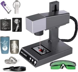 M1 2W Fiber Laser Jewelry Engraver Small Laser Engraving Machine Marking Name logo Necklace Homeuse Machines