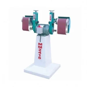 MM2415 Horizontal Sponge Roller Double Head Polishing Sander Machine Wood Sanding Machine Woodworking Arc Belt Sander