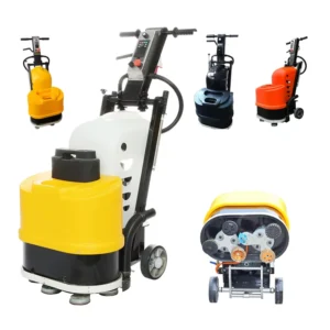 Manual Floor Polishing Grinding Machine V6 Motor Gear Belt 4kw Power Easy Maintenance 220V 30L Water Tank