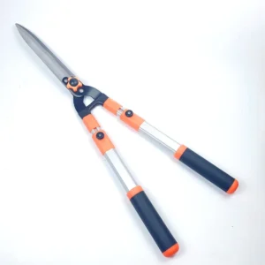 Manual Power Adjustable Grass Shears Extendable Aluminum Alloy Handle High Carbon Steel Blade 22CM Cut Length
