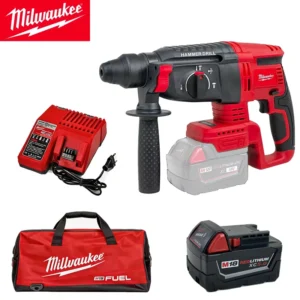 Milwaukee Tool Set 13mm Hammer Drill 18V High Speed Precision Wireless Hammer Brushless Motor Durable Electric Hammer Drill Set