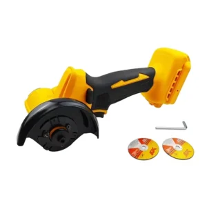 Mini Angle Grinder 3 Inch Cordless Polishing Machine Diamond Cutting Grinder + 2 Cutting Disc Power Tool for DW 18V Battery