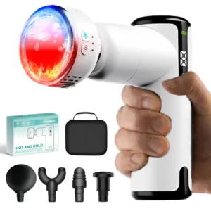 Mini Body Massage Gun with Hot & Cold Therapy Vibrating Heating & Cooling Fascia Massage Tool