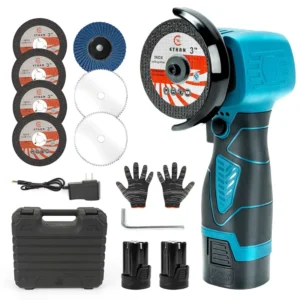 Mini Cordless Angle Grinder DIY 500W Lithium ion Battery Portable Tool for Metal Cutting & Grinding