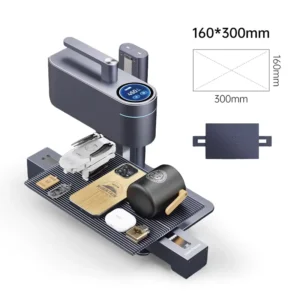 Mini Dual Laser Handheld Engraver 360 Degree Rotary for DIY Mugs Leather & Wood Easy for Small Business
