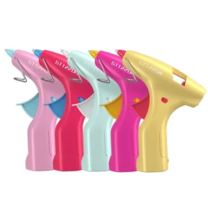 Mini Electric Cordless Hot Melt Glue Gun DIY Plastic High Efficiency Energy Saving Design with Aluminum Alloy Nozzle