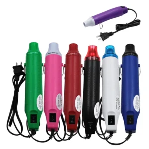 Mini Handheld Hot Air Gun 220V Lightweight Craft Heating Tool for Polymer Clay Embossing Powder Shrink Plastic DIY Crafting
