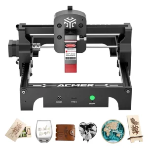 Mini Laser Engraver S1 2.5w Optical Power with 130*13mm Working Area Portable Engraver for DIY Wood Leaves